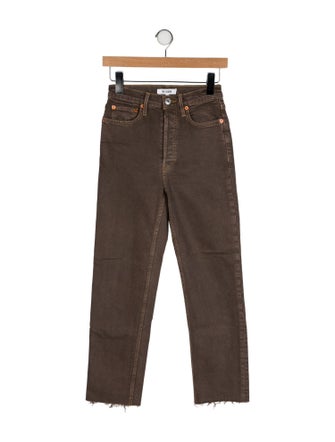 RE/DONE Mid-Rise Straight Leg Jeans