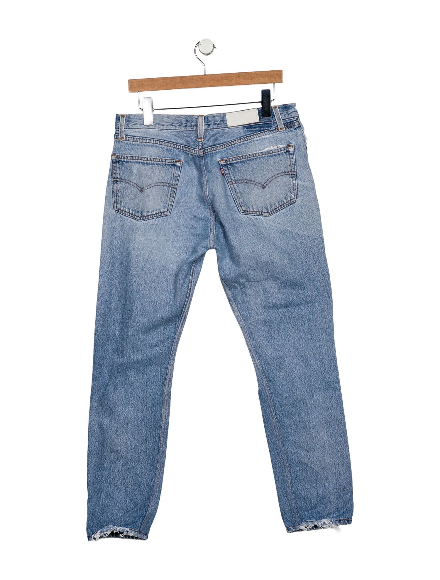 RE/DONE Mid-Rise Straight Leg Jeans