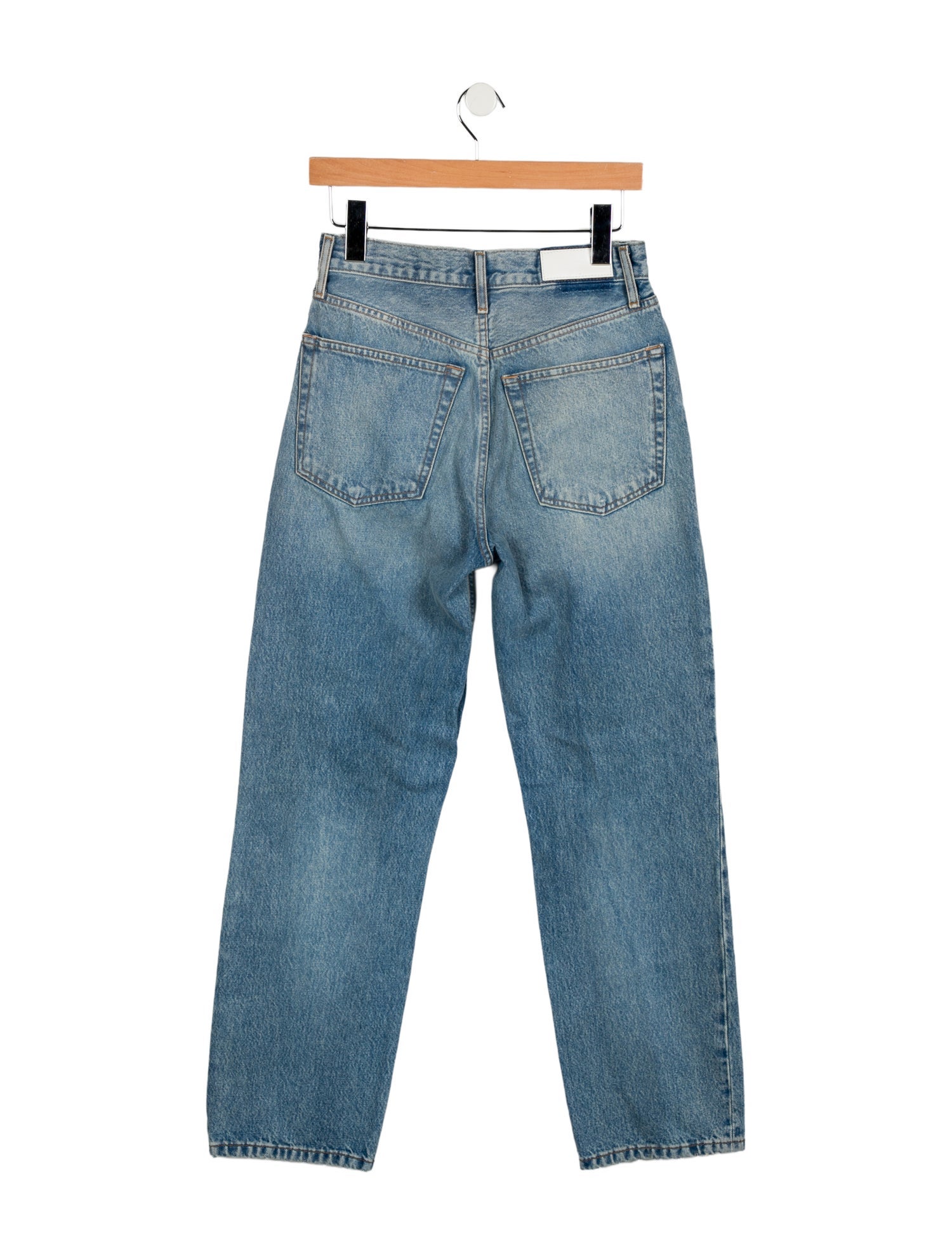 RE/DONE High-Rise Straight Leg Jeans