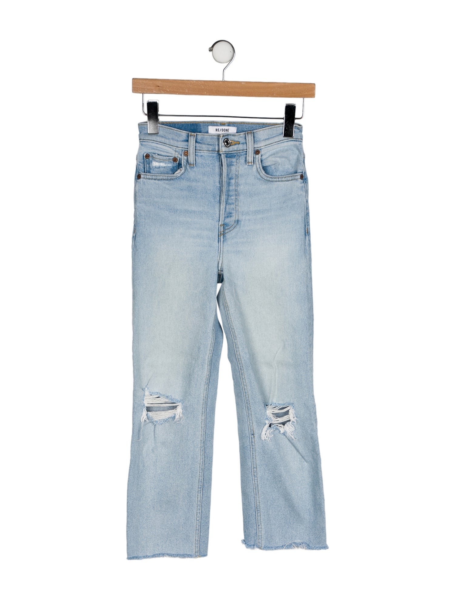 RE/DONE Mid-Rise Straight Leg Jeans
