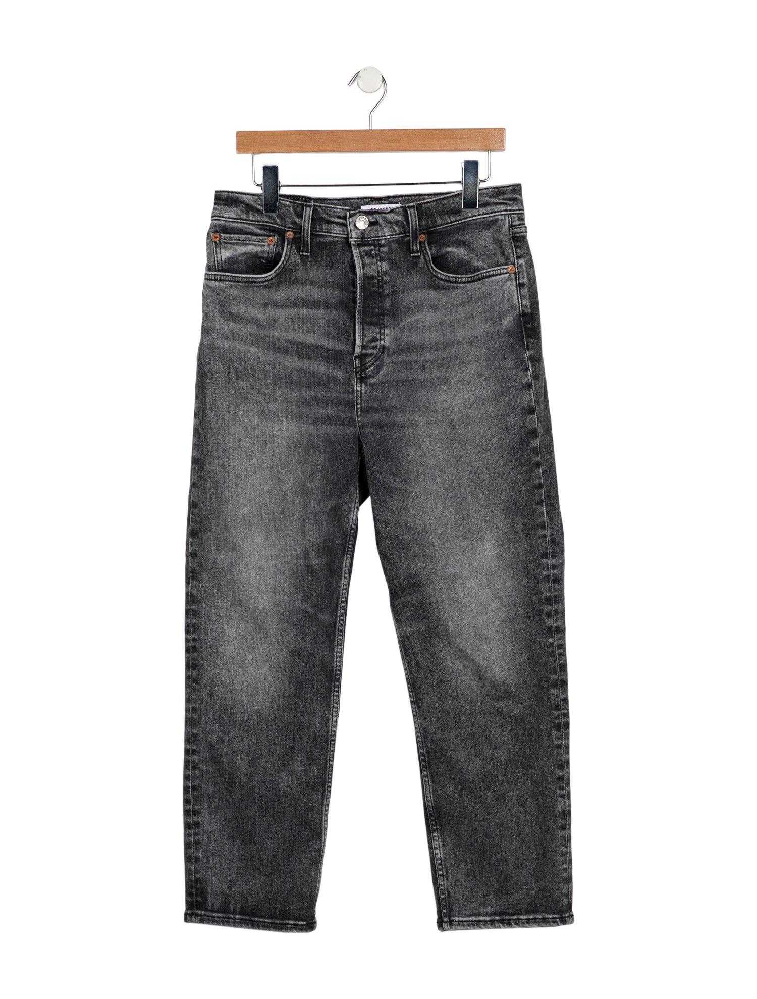 RE/DONE High-Rise Straight Leg Jeans