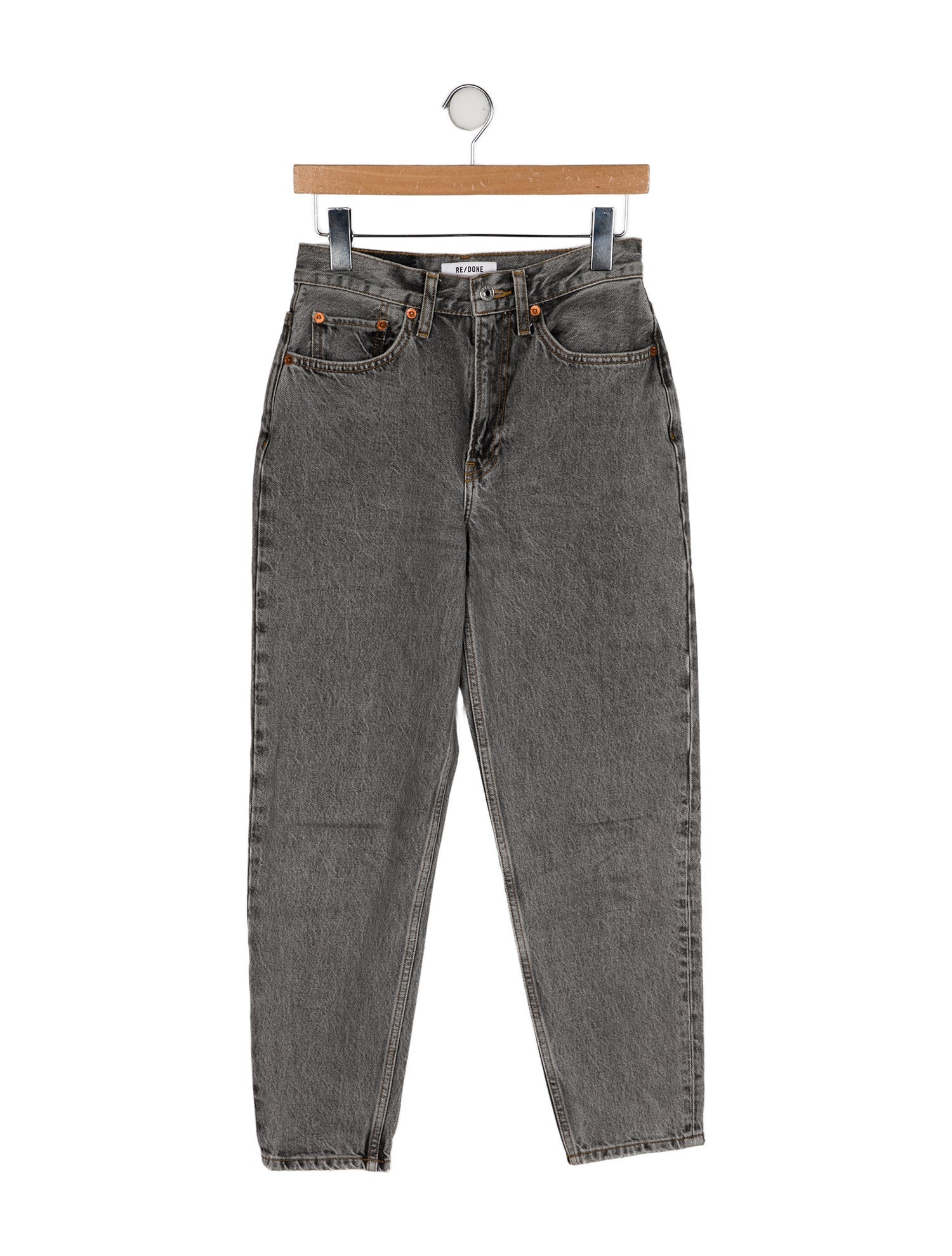 RE/DONE High-Rise Straight Leg Jeans