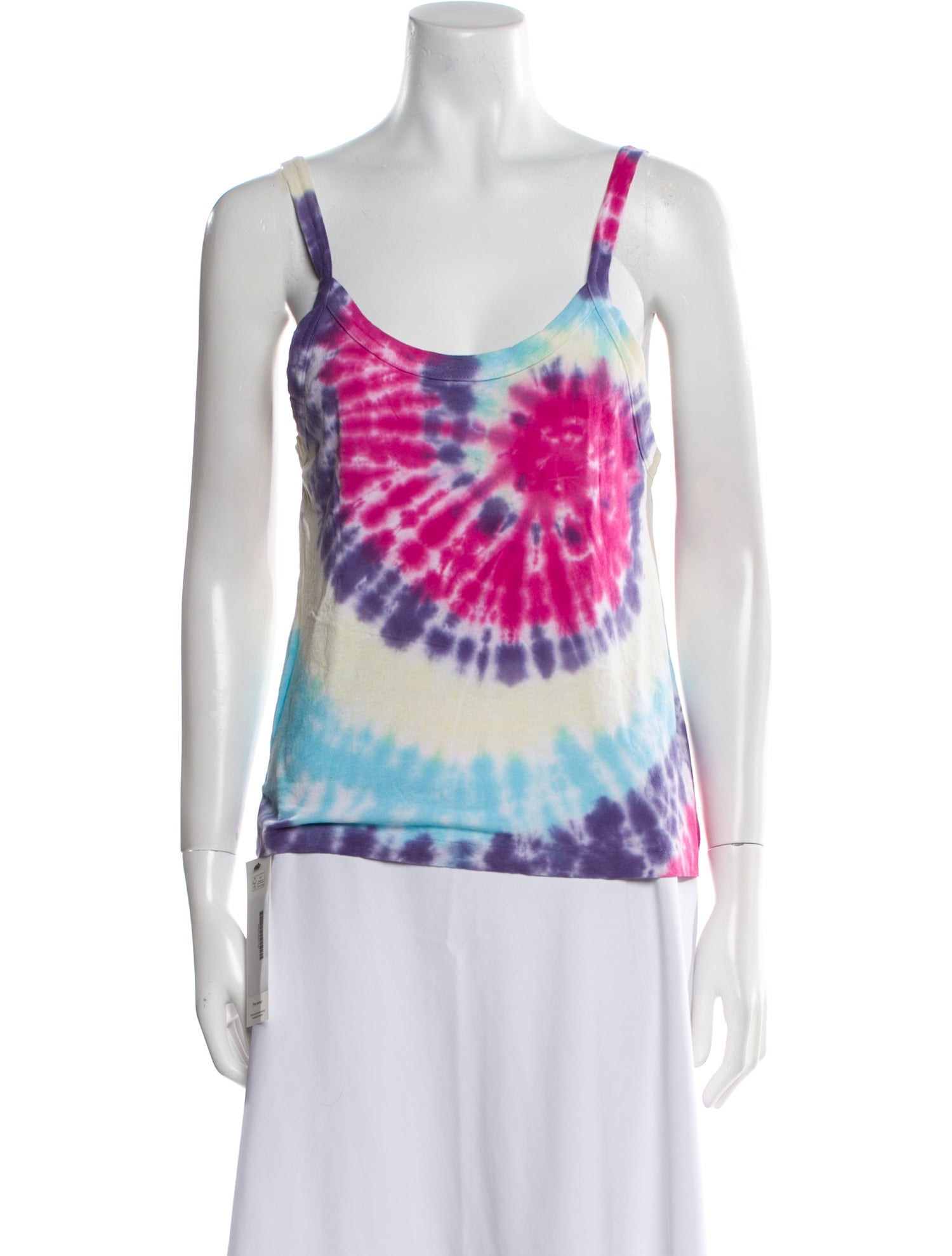 RE/DONE Tie-Dye Print Scoop Neck Top w/ Tags