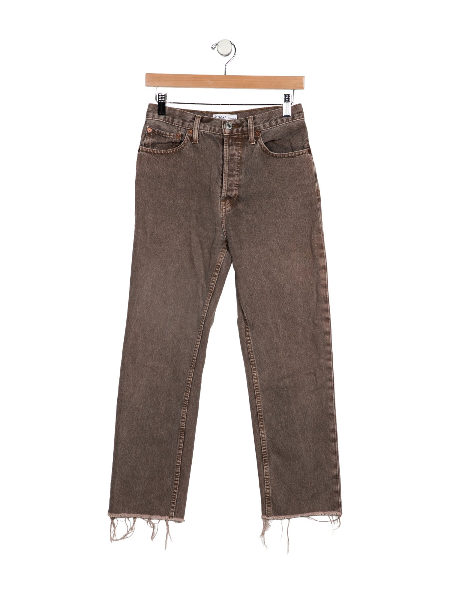 RE/DONE Mid-Rise Straight Leg Jeans