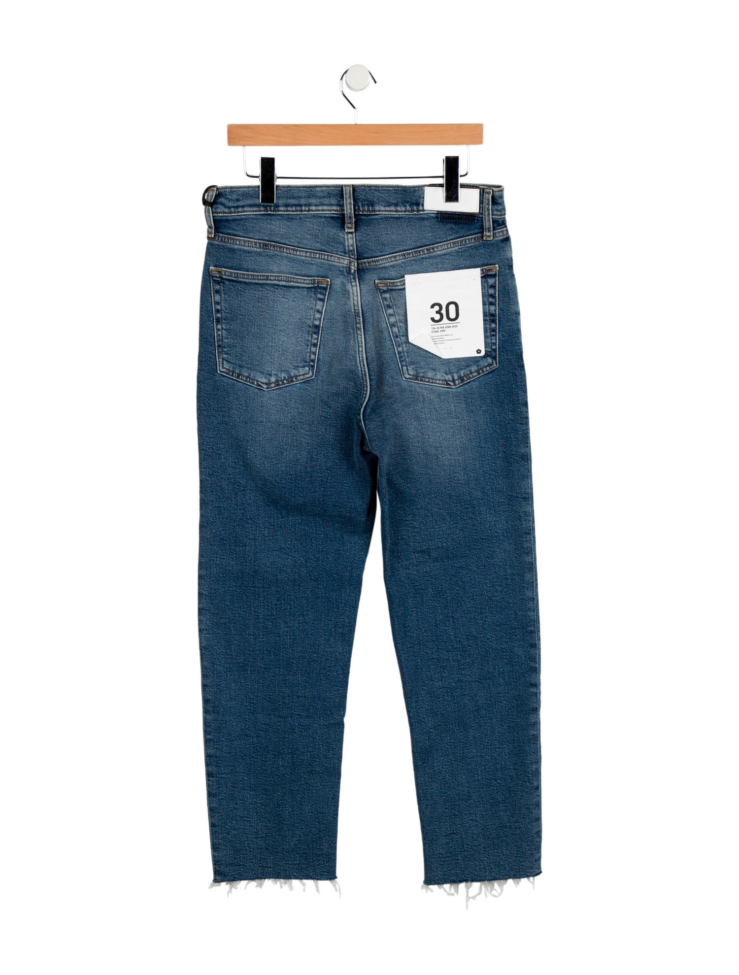 RE/DONE High-Rise Straight Leg Jeans