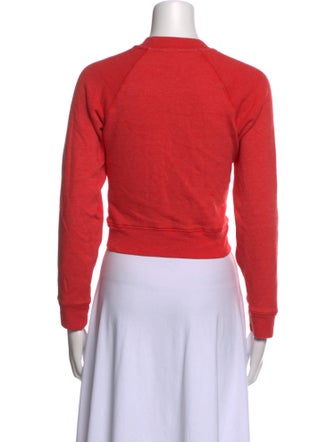 RE/DONE Mock Neck Long Sleeve Crop Top