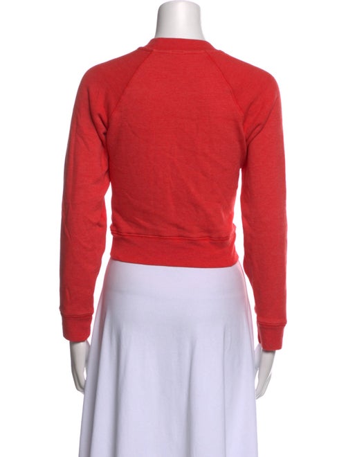 RE/DONE Mock Neck Long Sleeve Crop Top