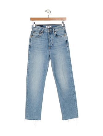 RE/DONE Mid-Rise Straight Leg Jeans