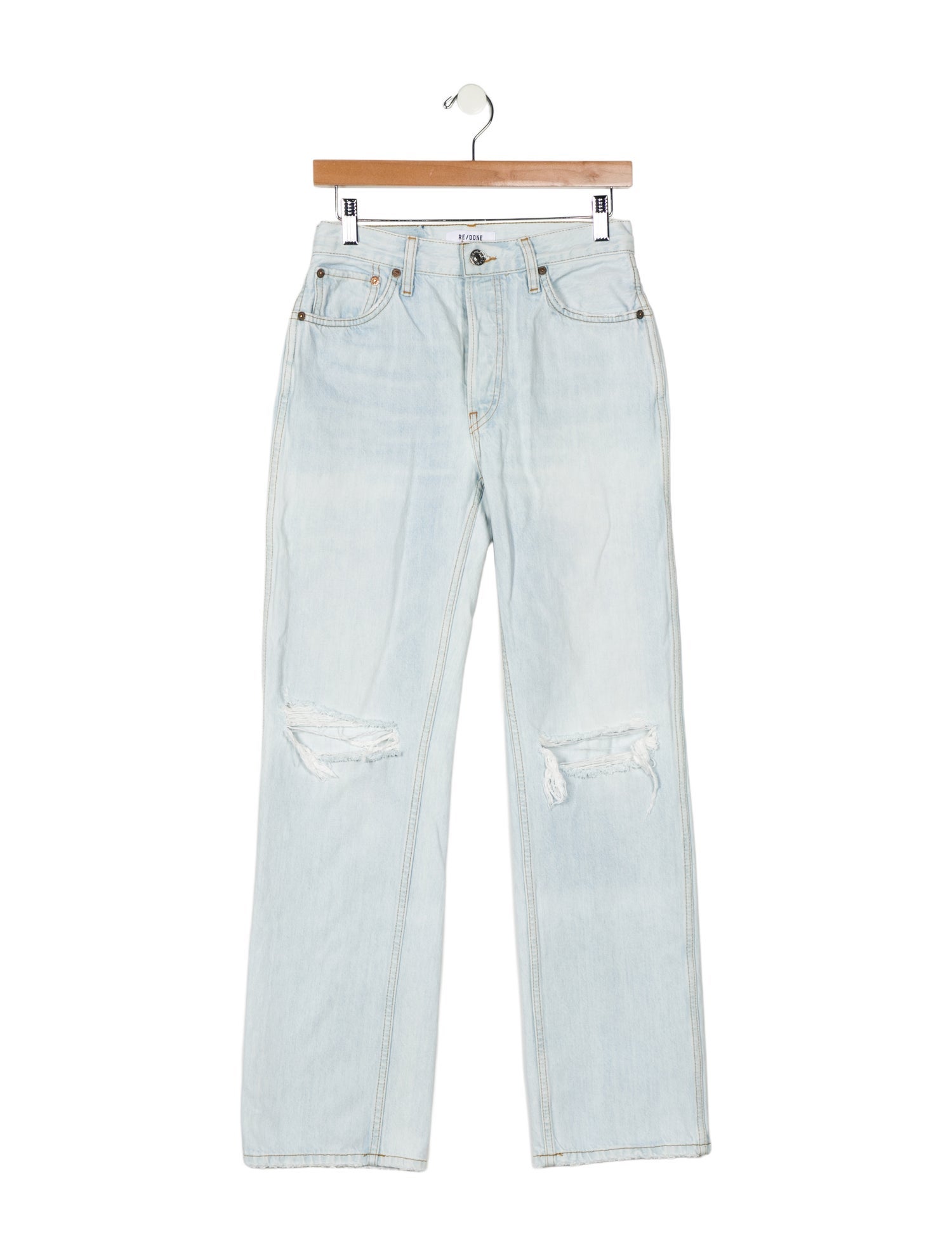 RE/DONE Mid-Rise Straight Leg Jeans