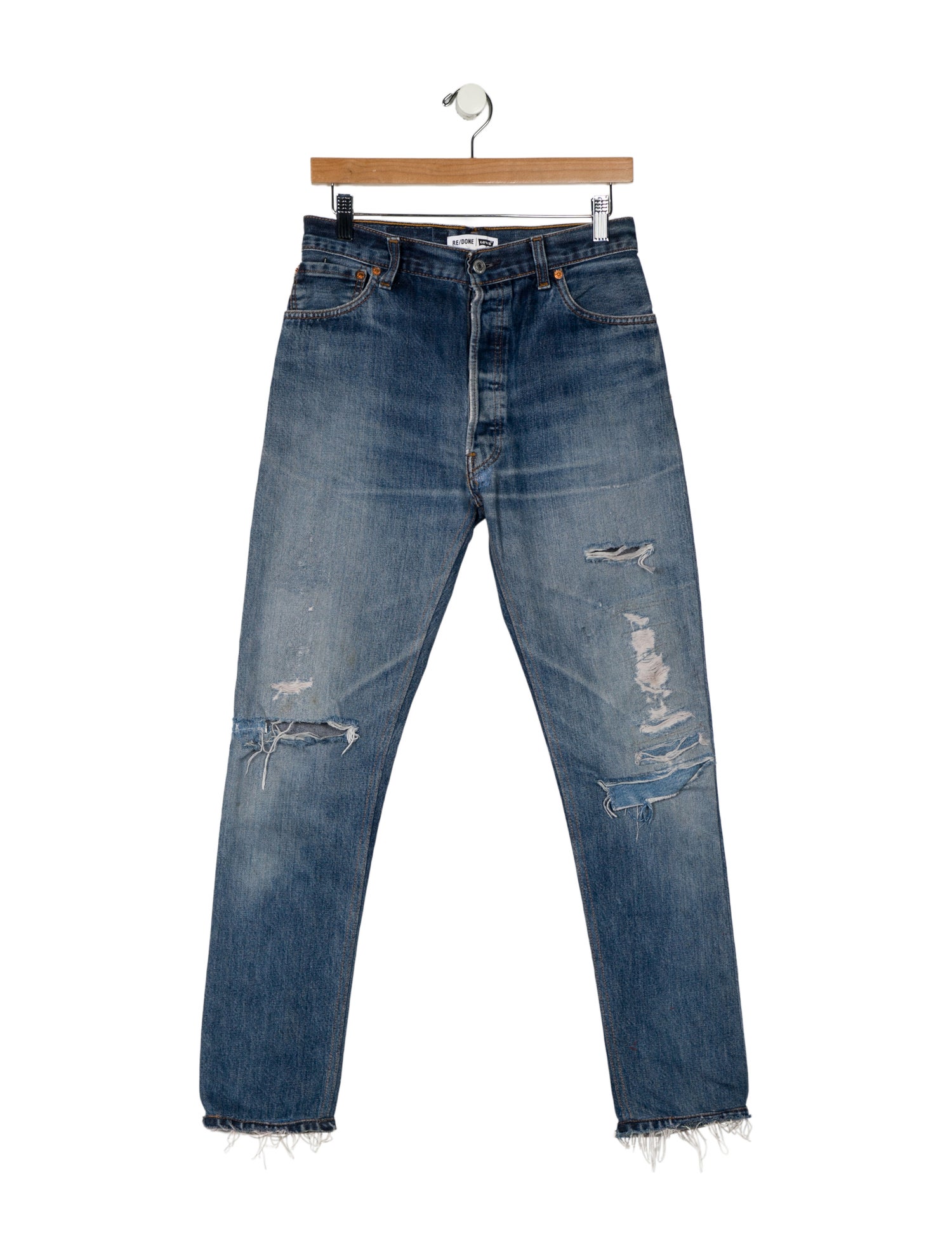 RE/DONE Mid-Rise Straight Leg Jeans