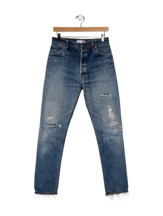 RE/DONE Mid-Rise Straight Leg Jeans