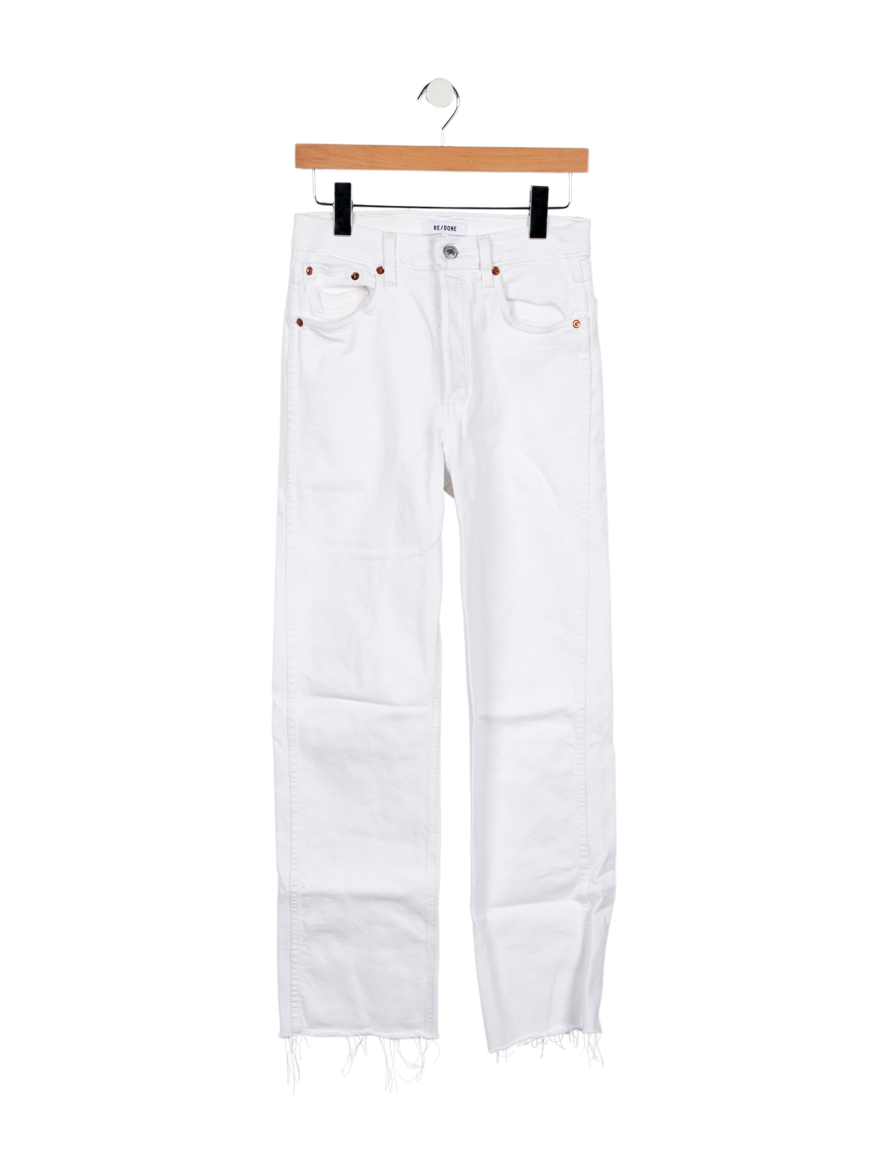 RE/DONE High-Rise Straight Leg Jeans