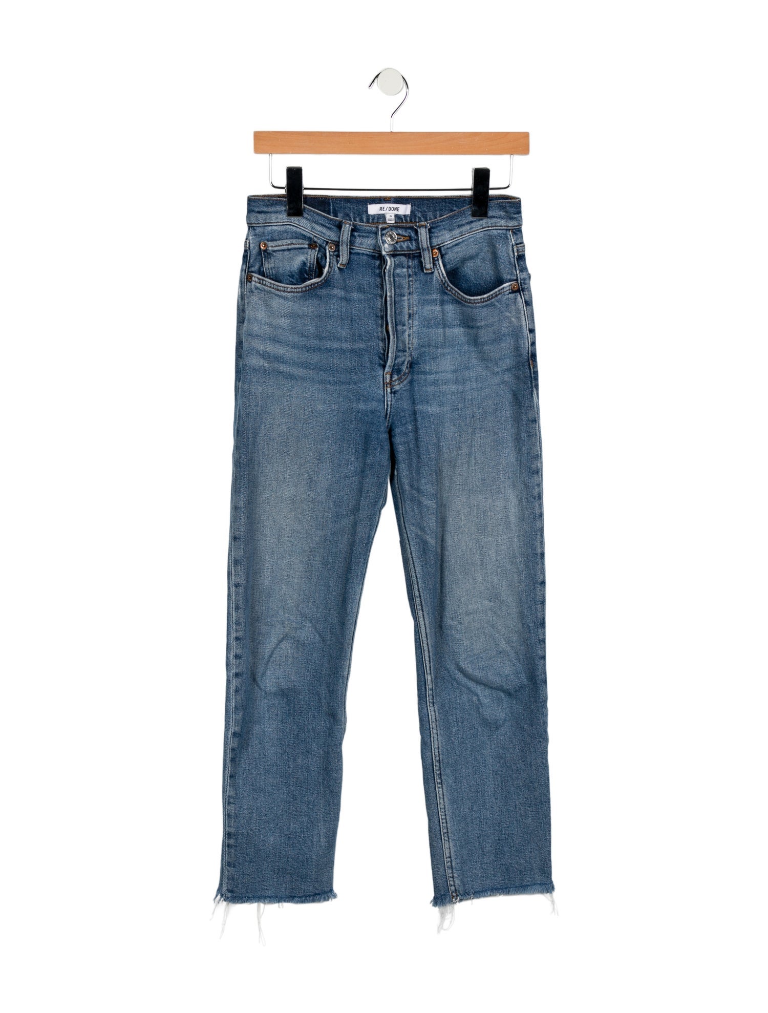 RE/DONE Mid-Rise Straight Leg Jeans