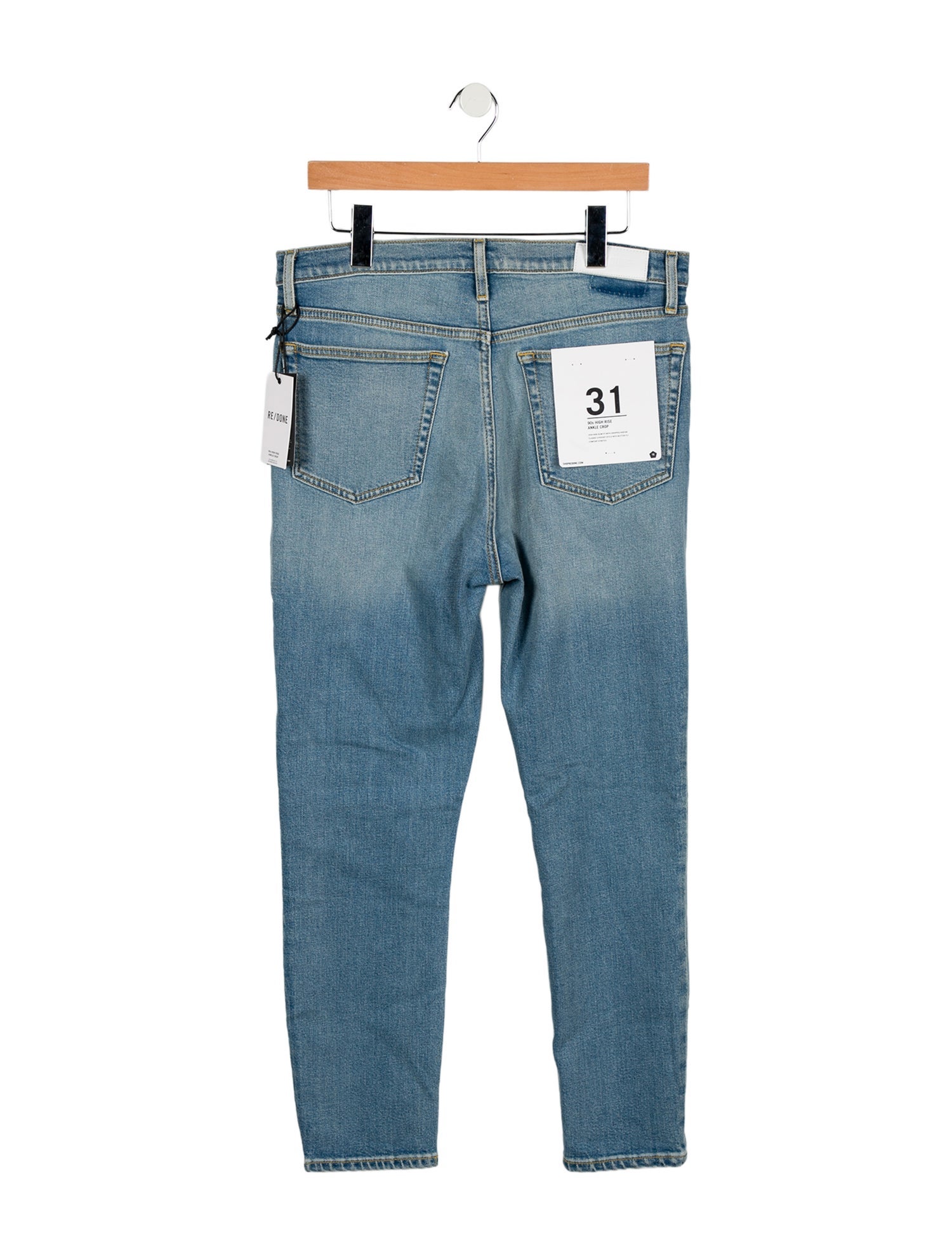 RE/DONE High-Rise Straight Leg Jeans