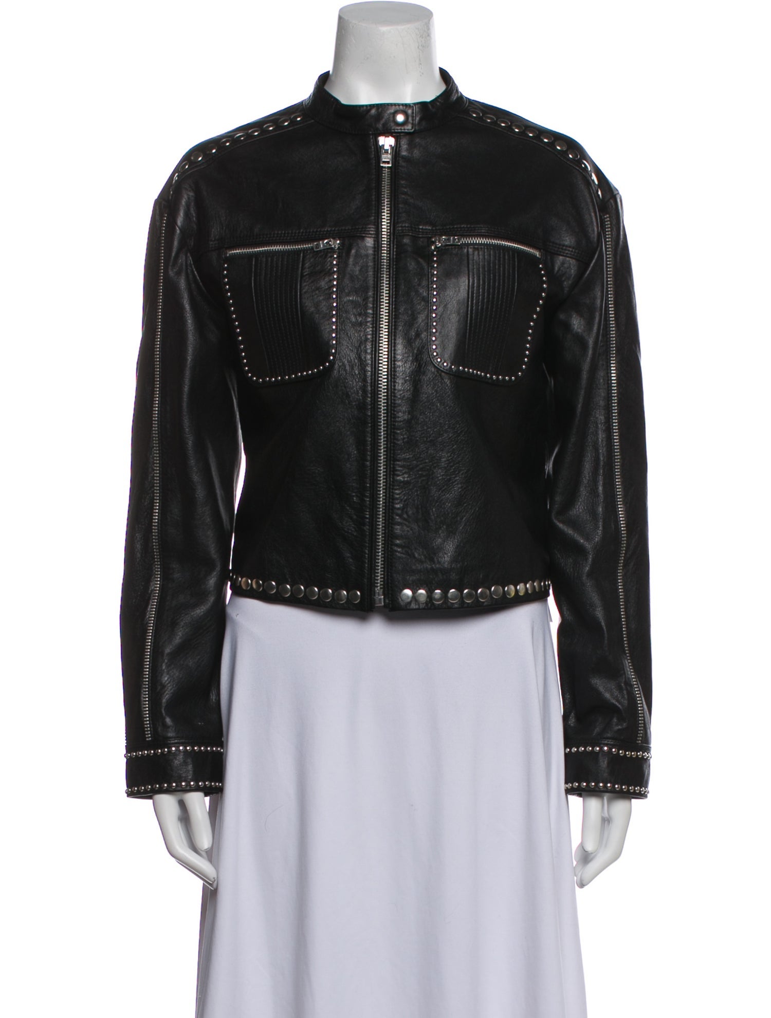 RE/DONE Leather Biker Jacket
