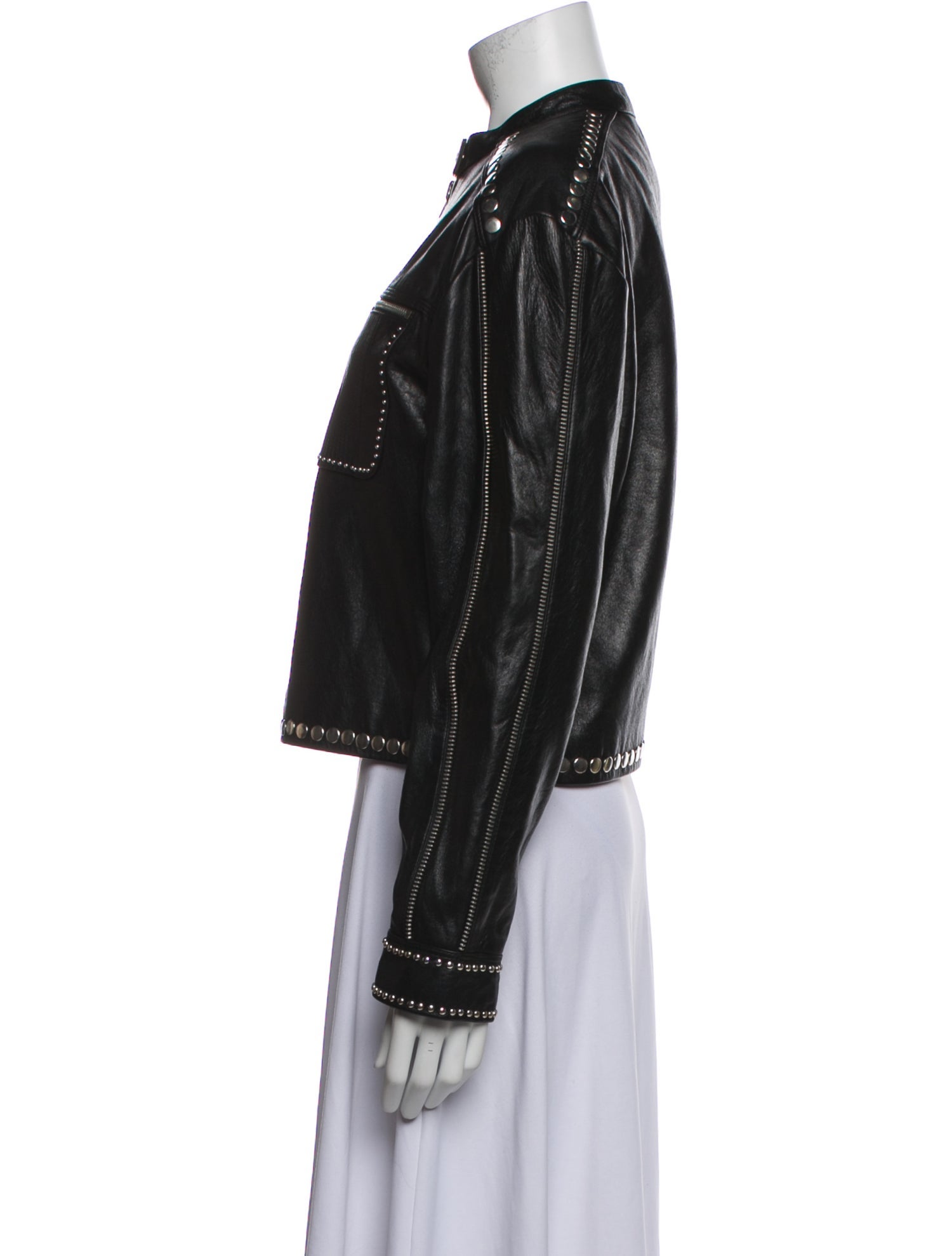 RE/DONE Leather Biker Jacket