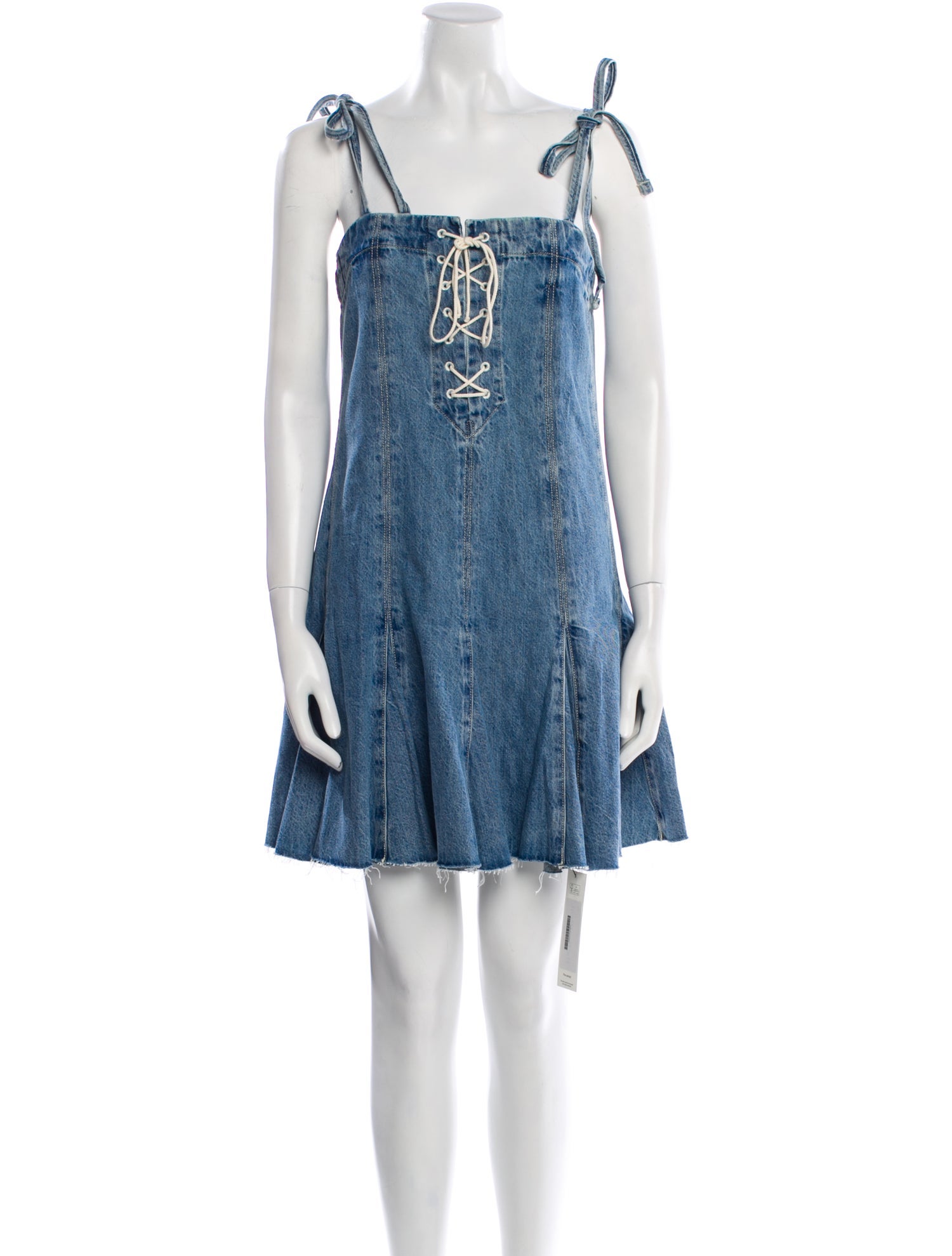 RE/DONE Square Neckline Mini Dress