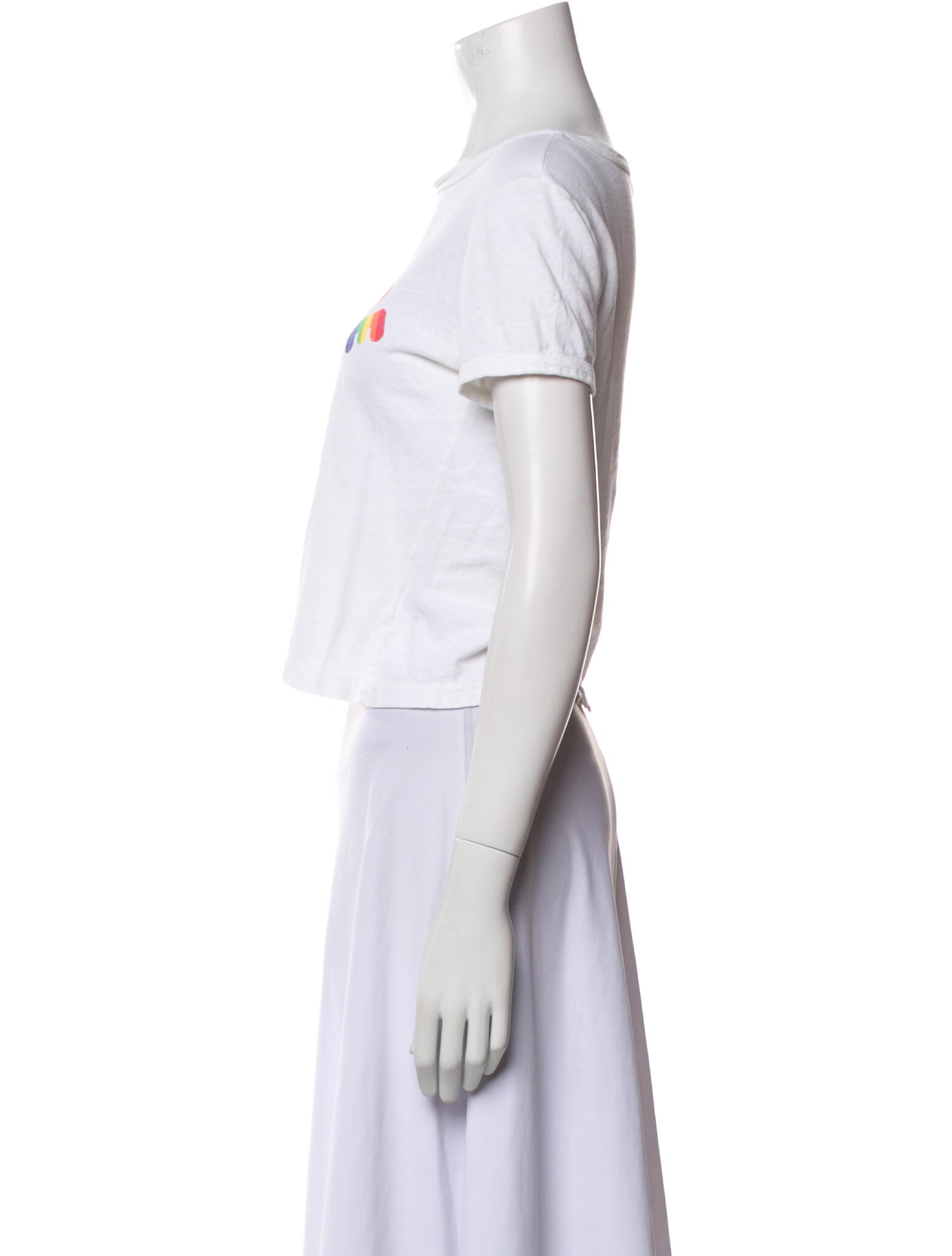 RE/DONE Graphic Print Crew Neck T-Shirt