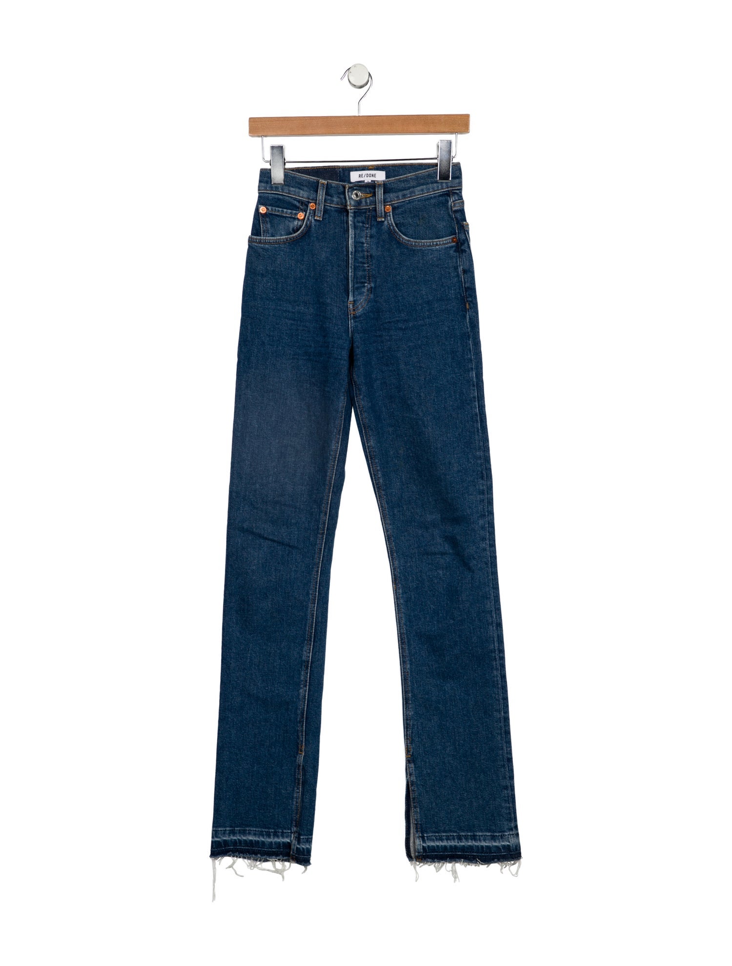 RE/DONE High-Rise Straight Leg Jeans