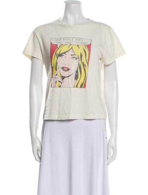 RE/DONE Graphic Print Crew Neck T-Shirt