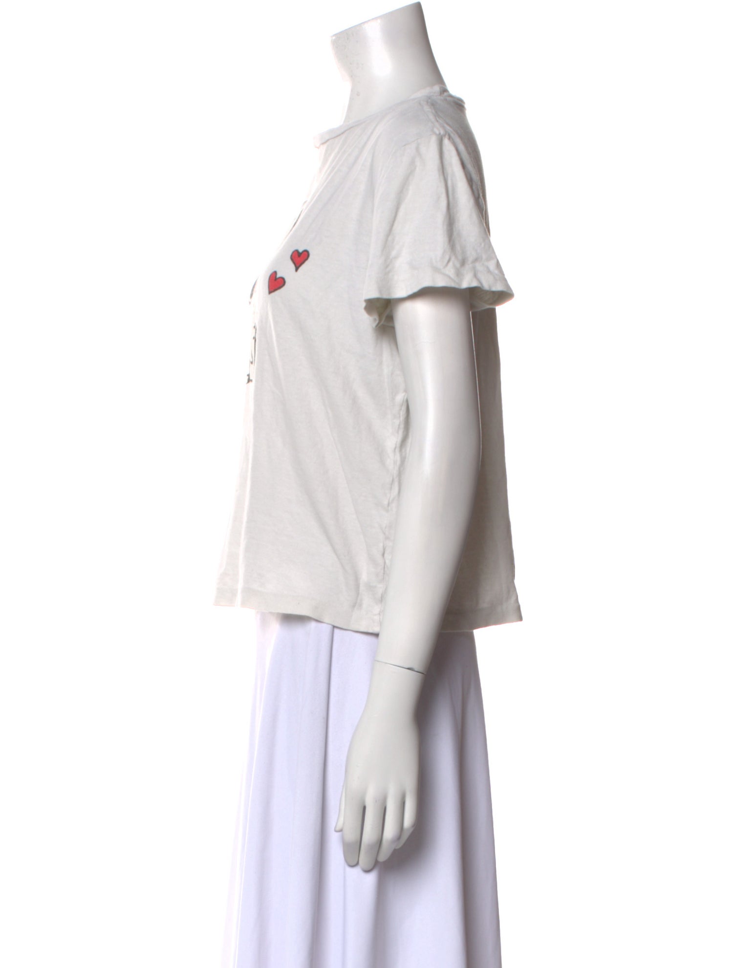 RE/DONE Graphic Print Crew Neck T-Shirt