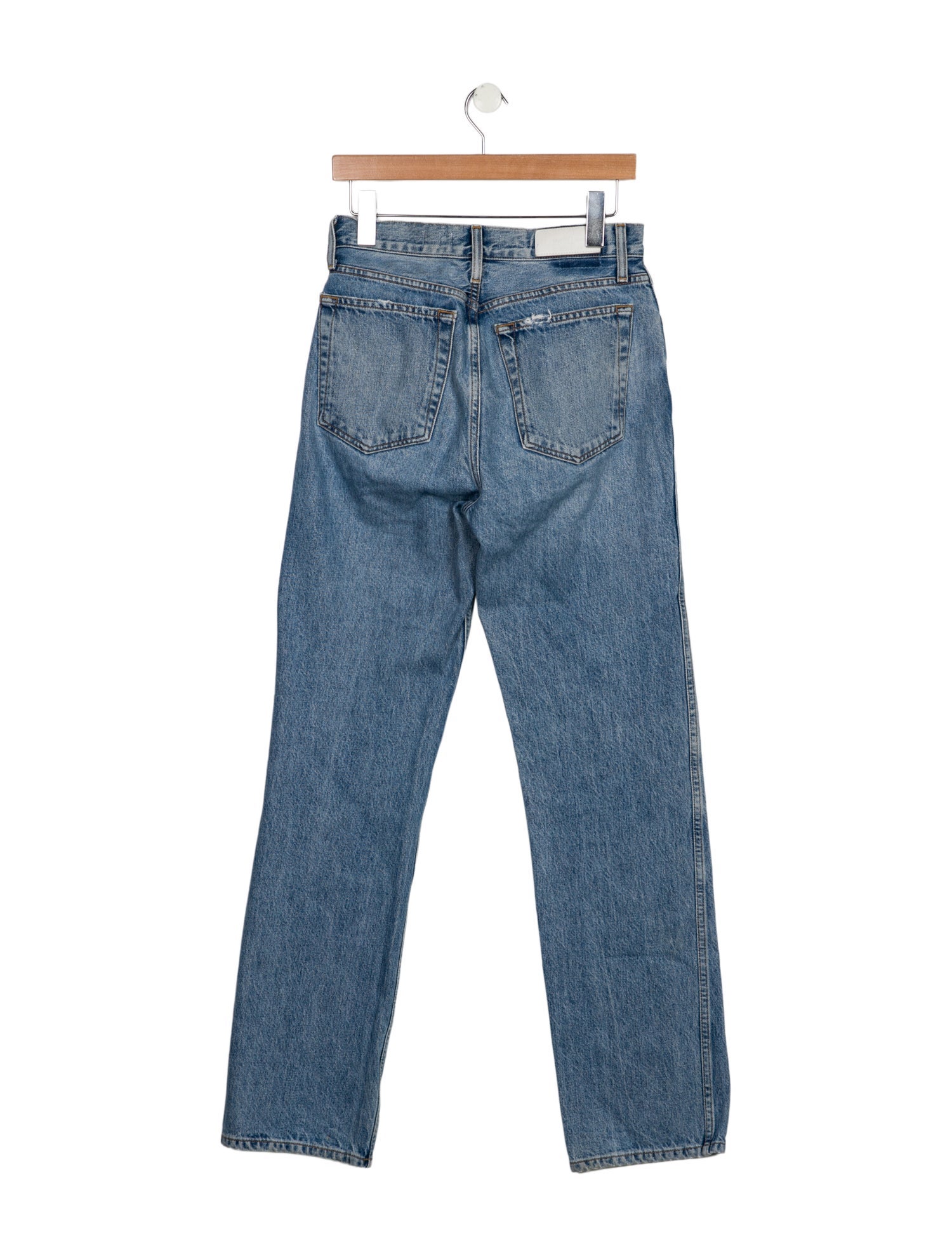 RE/DONE High-Rise Straight Leg Jeans