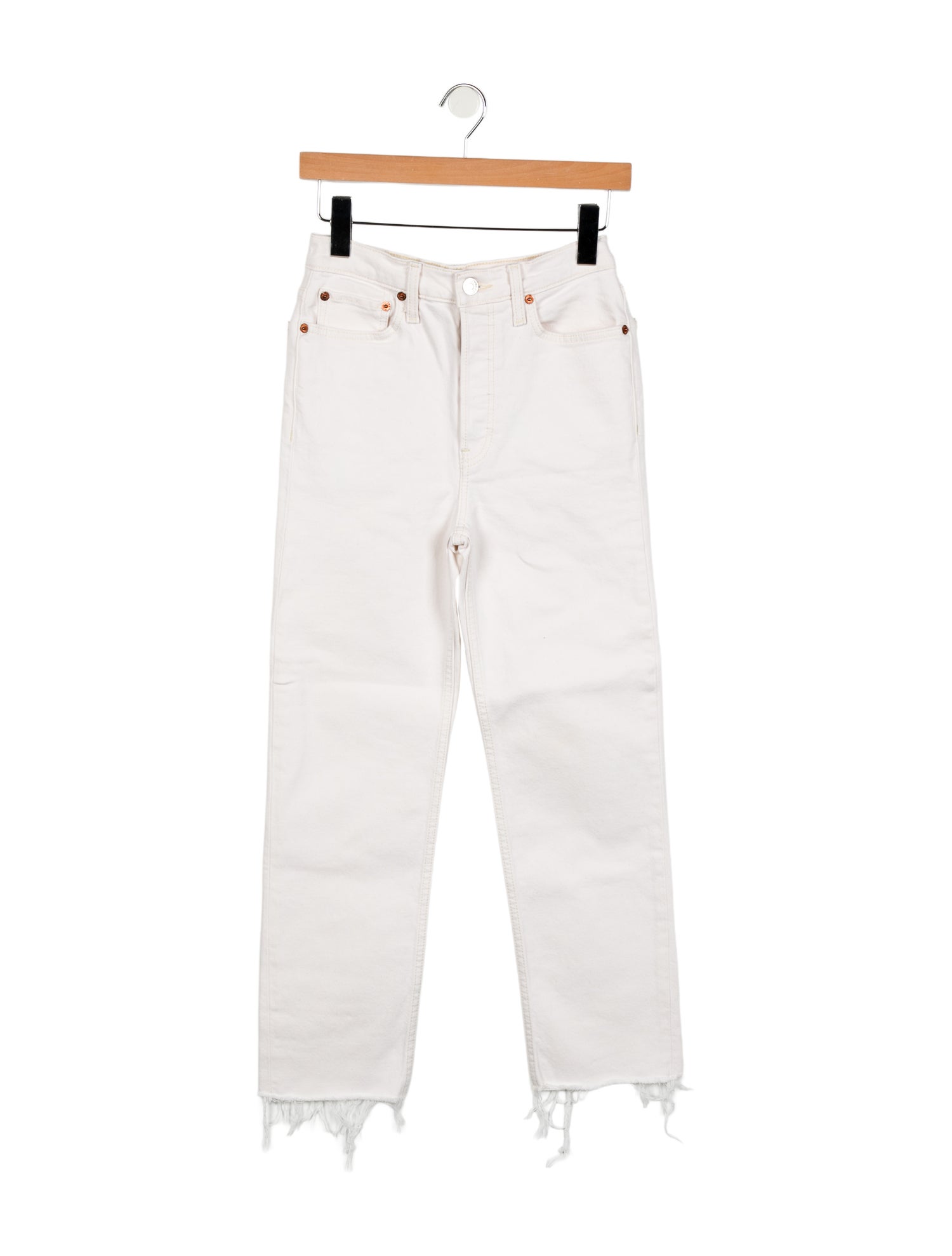 RE/DONE High-Rise Straight Leg Jeans