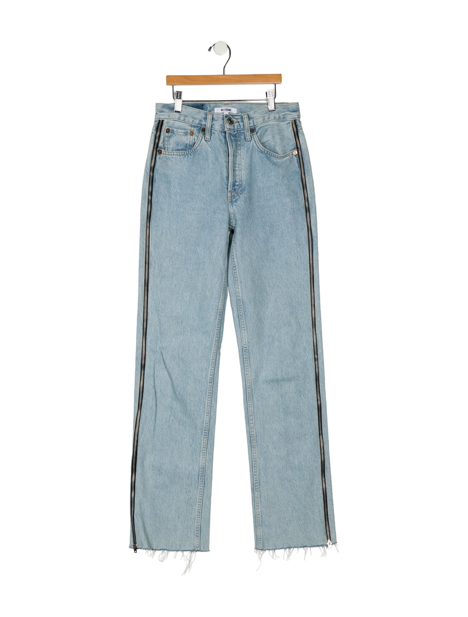 RE/DONE High-Rise Straight Leg Jeans