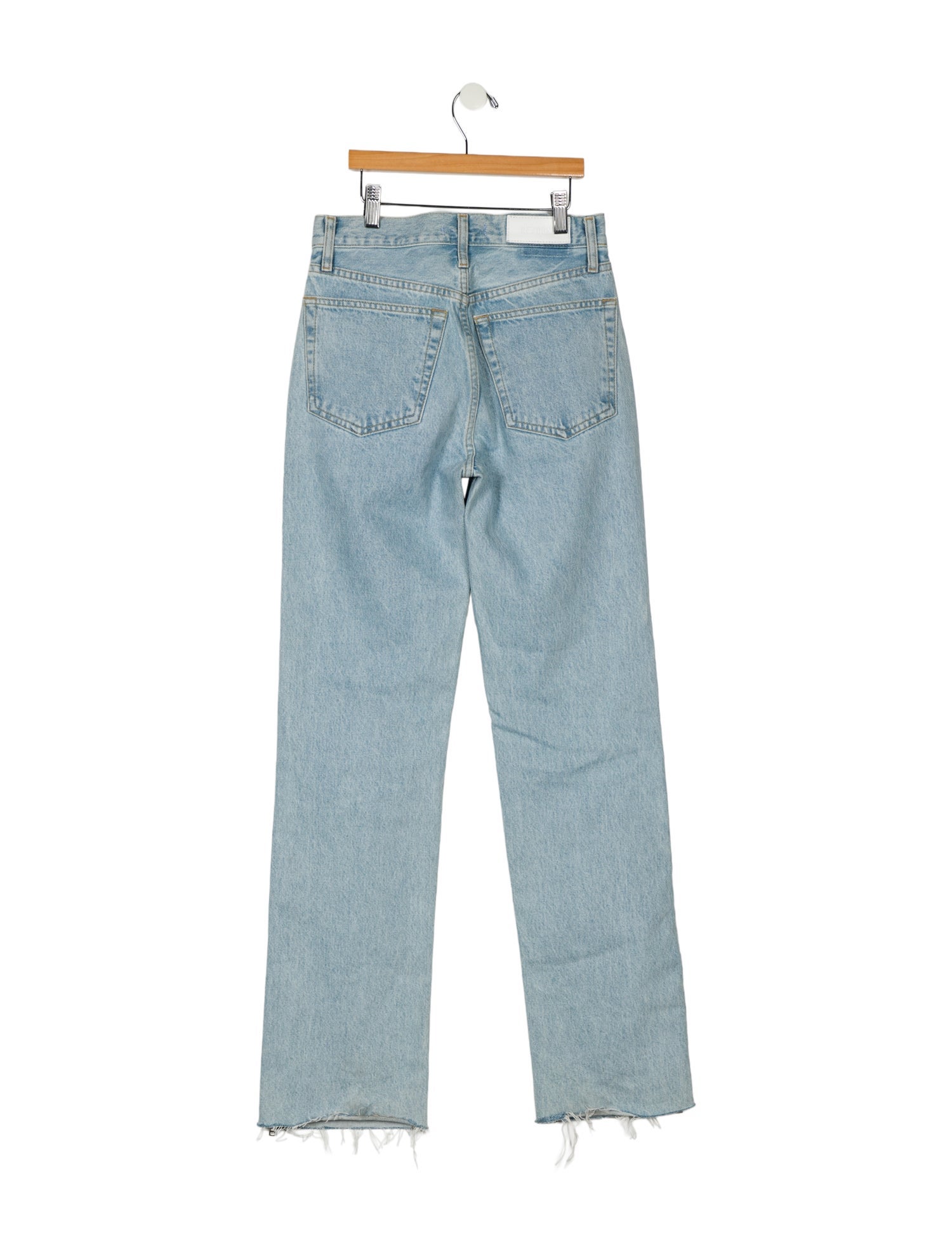 RE/DONE High-Rise Straight Leg Jeans