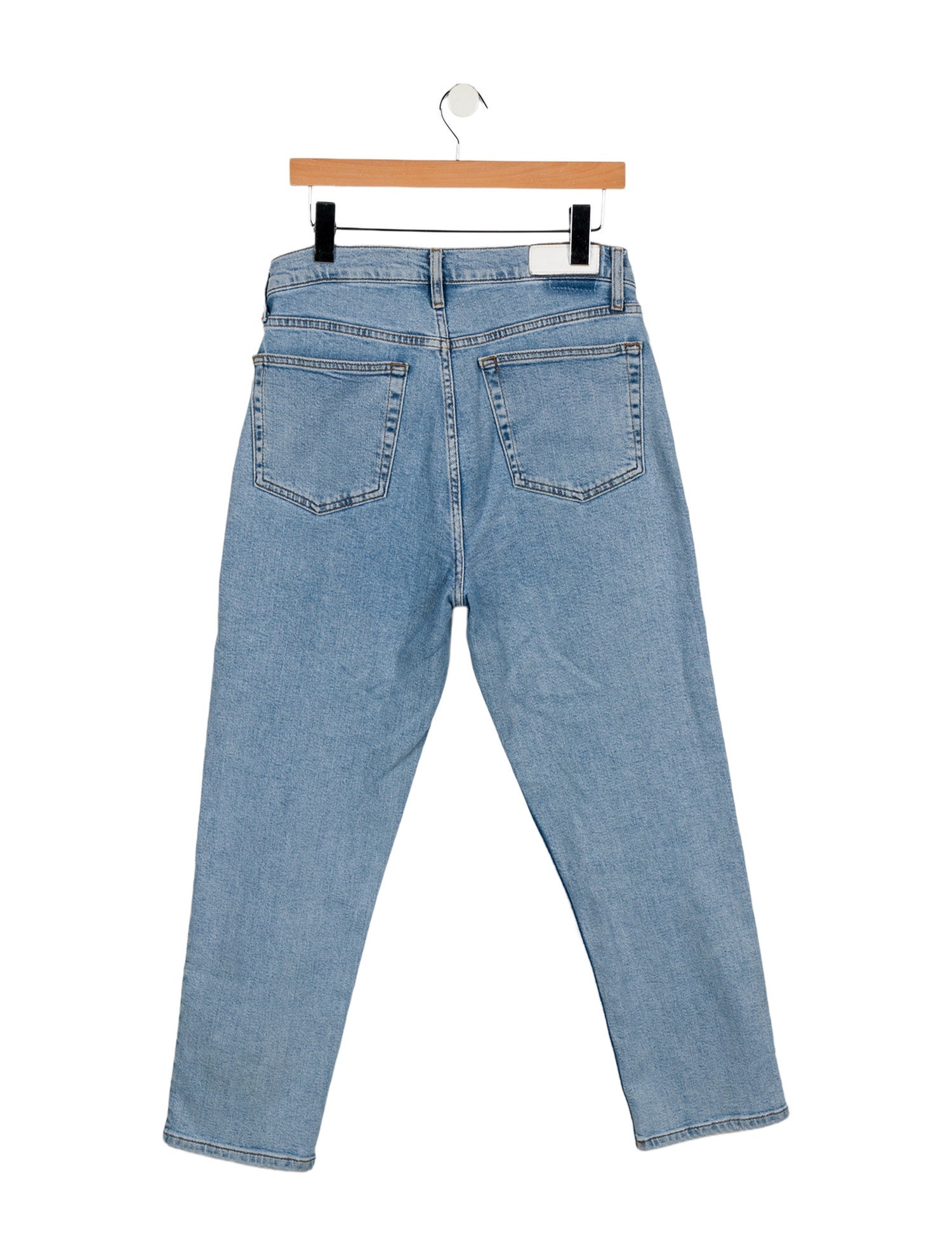 RE/DONE High-Rise Straight Leg Jeans