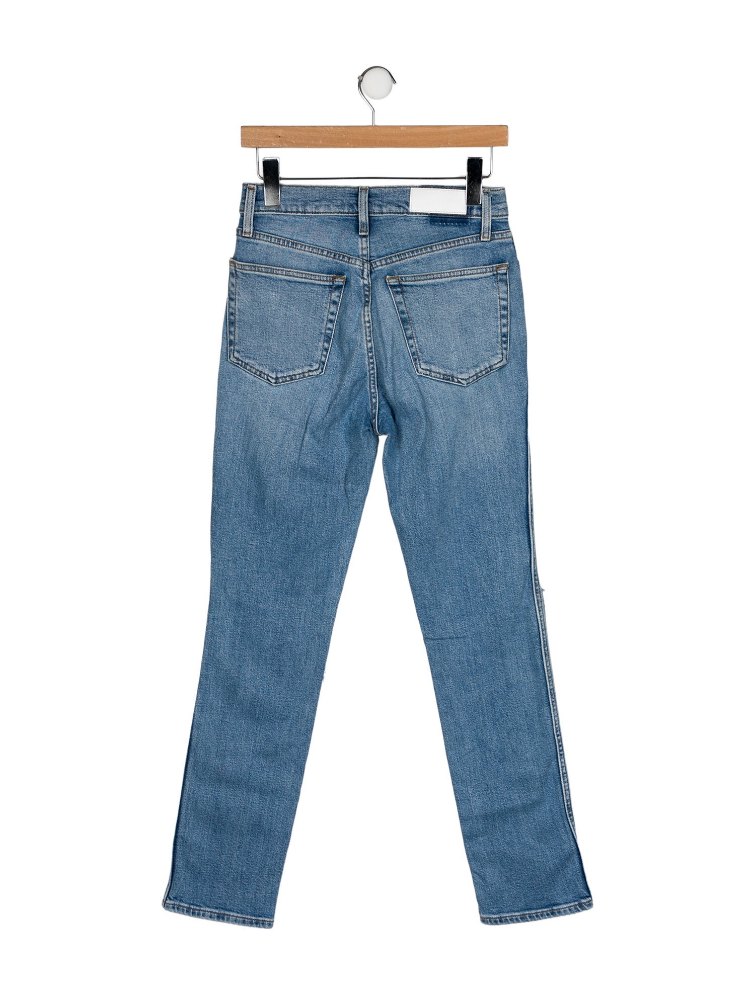 RE/DONE High-Rise Straight Leg Jeans