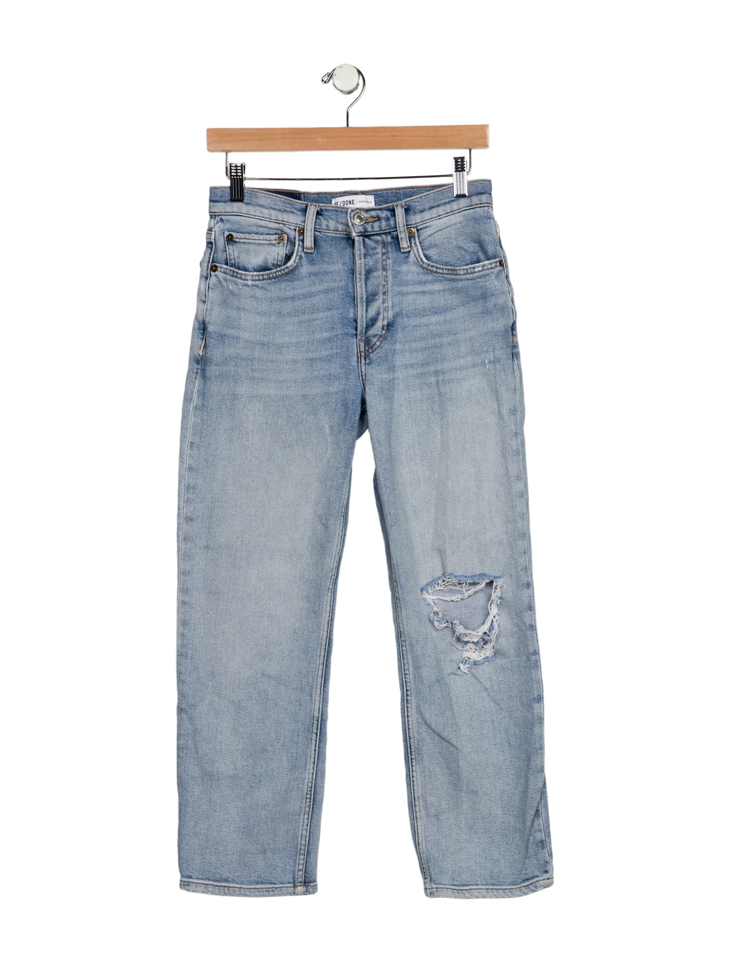 RE/DONE Mid-Rise Straight Leg Jeans