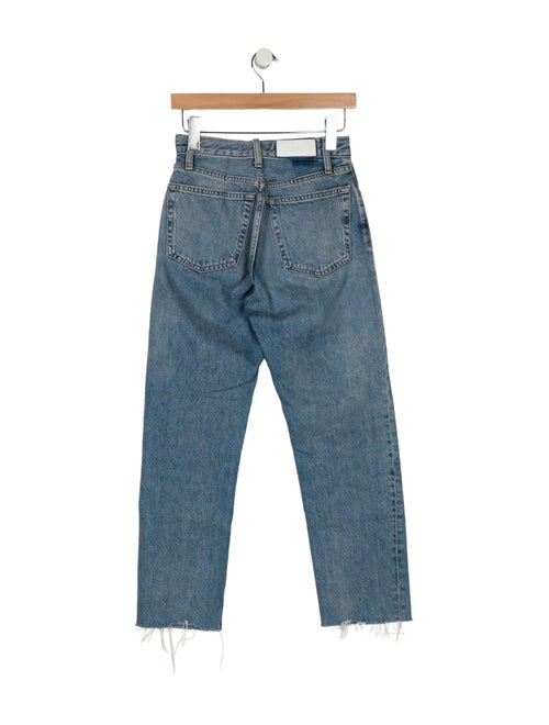 RE/DONE High-Rise Straight Leg Jeans