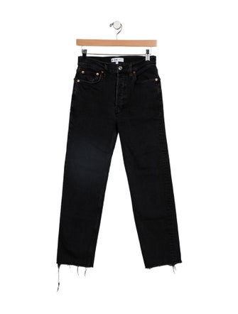 RE/DONE High-Rise Straight Leg Jeans