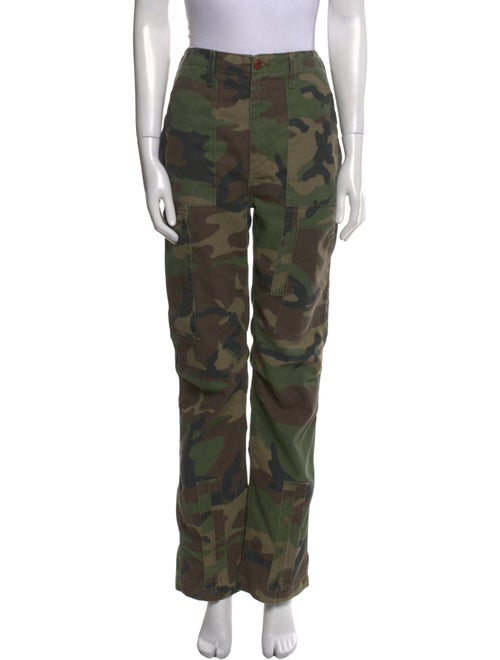 RE/DONE Camouflage Print Wide Leg Pants