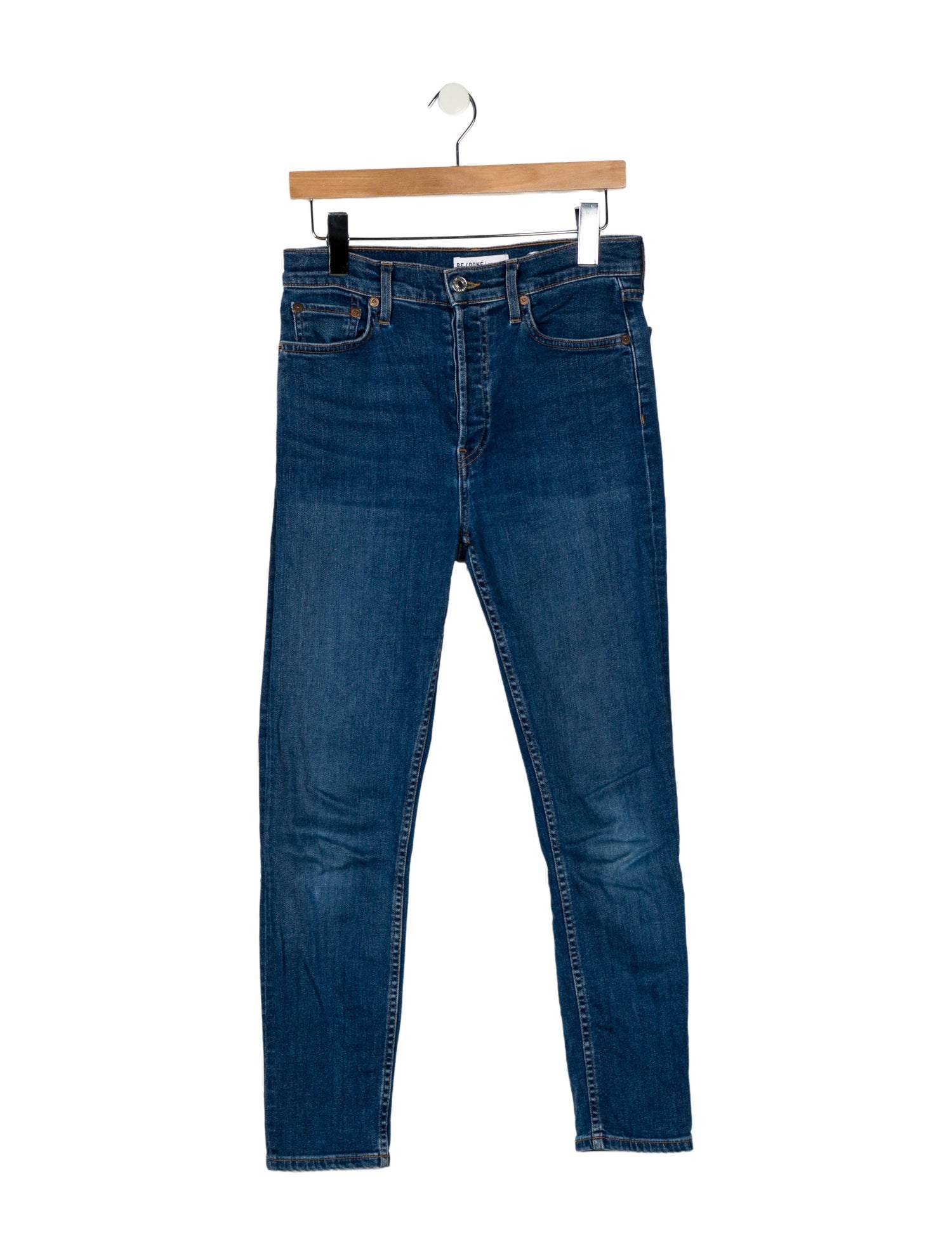 RE/DONE High-Rise Straight Leg Jeans