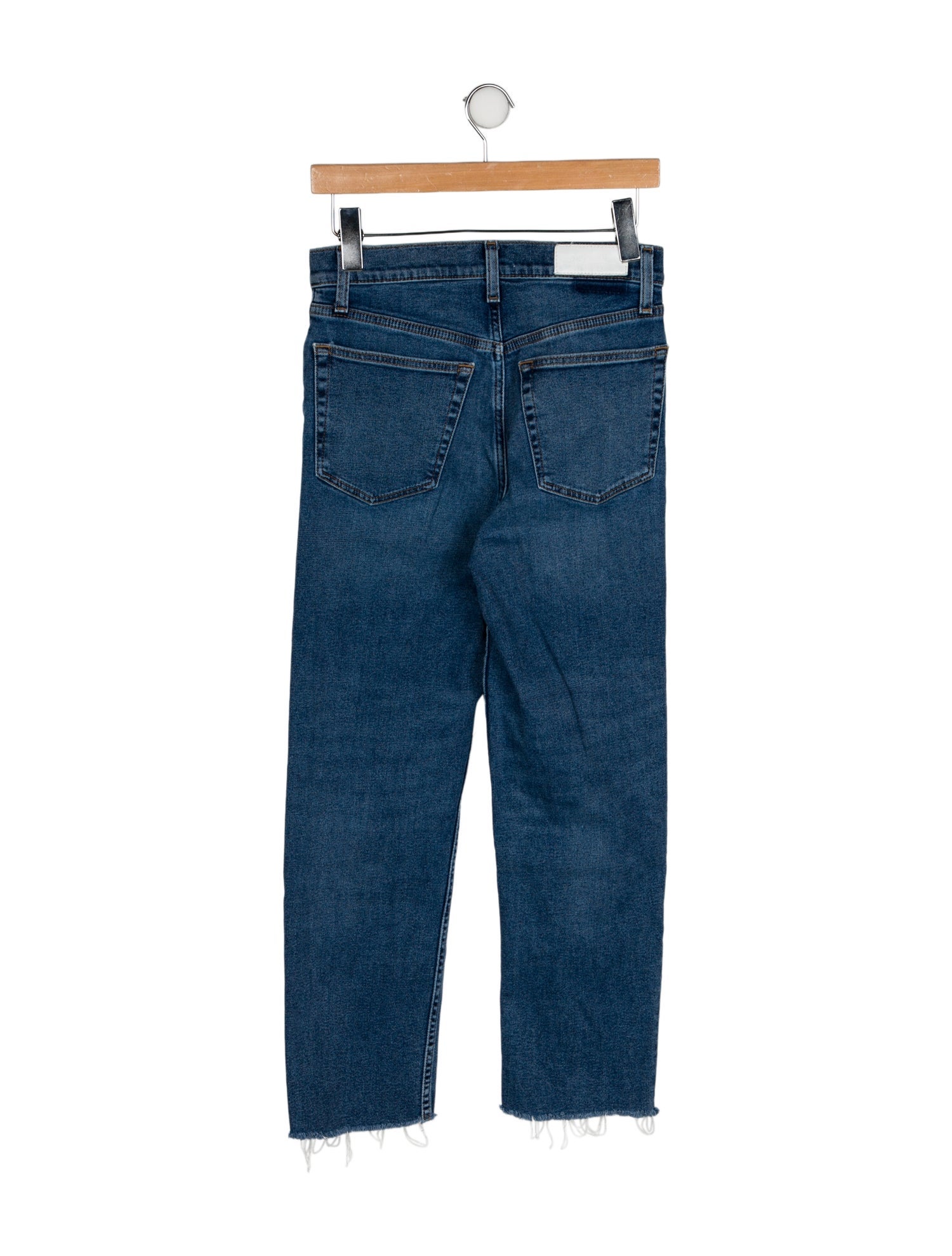 RE/DONE High-Rise Straight Leg Jeans