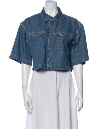 RE/DONE Short Sleeve Crop Top