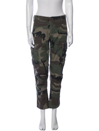 RE/DONE Camouflage Print Straight Leg Pants