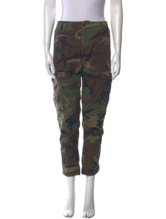 RE/DONE Camouflage Print Straight Leg Pants