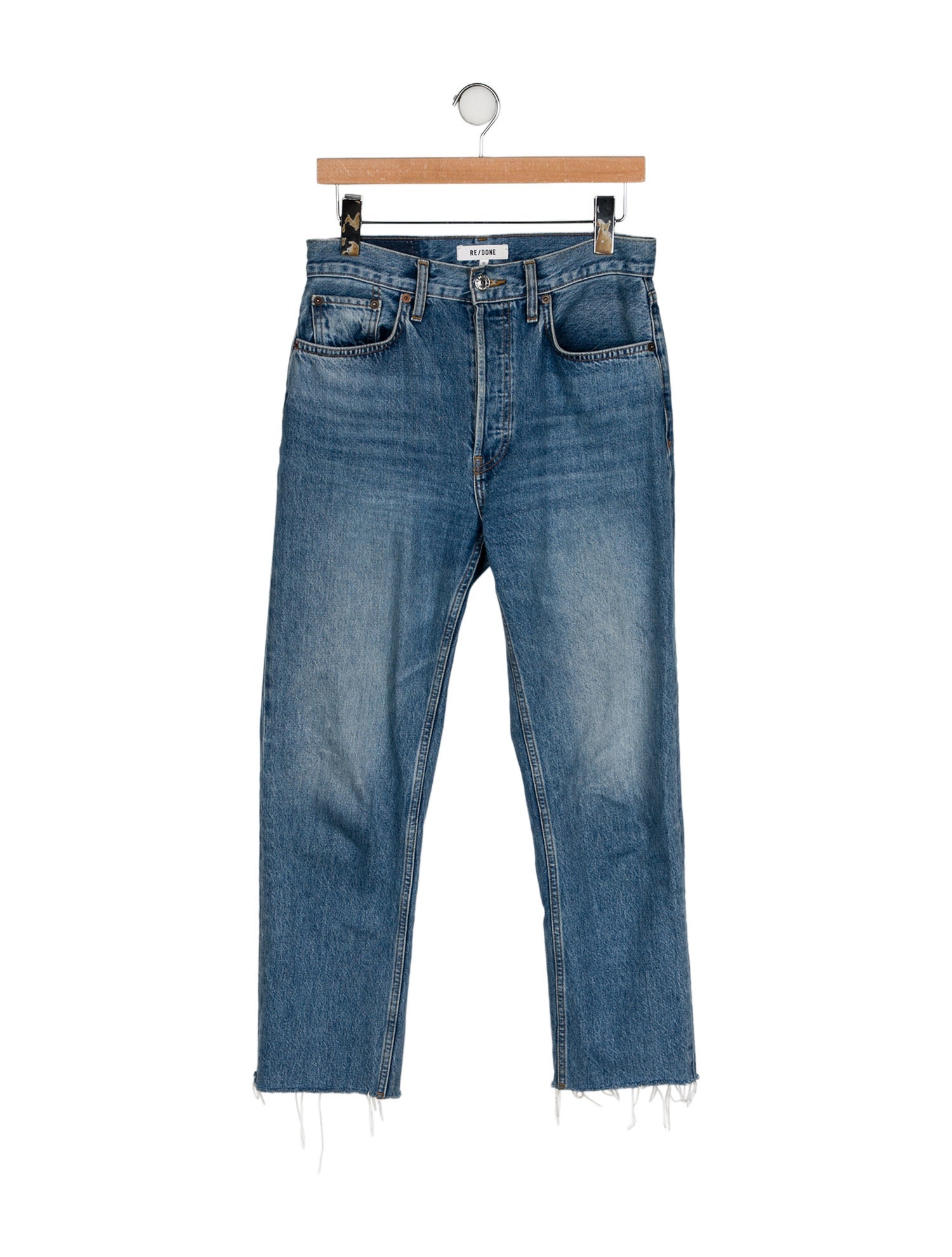 RE/DONE Mid-Rise Straight Leg Jeans