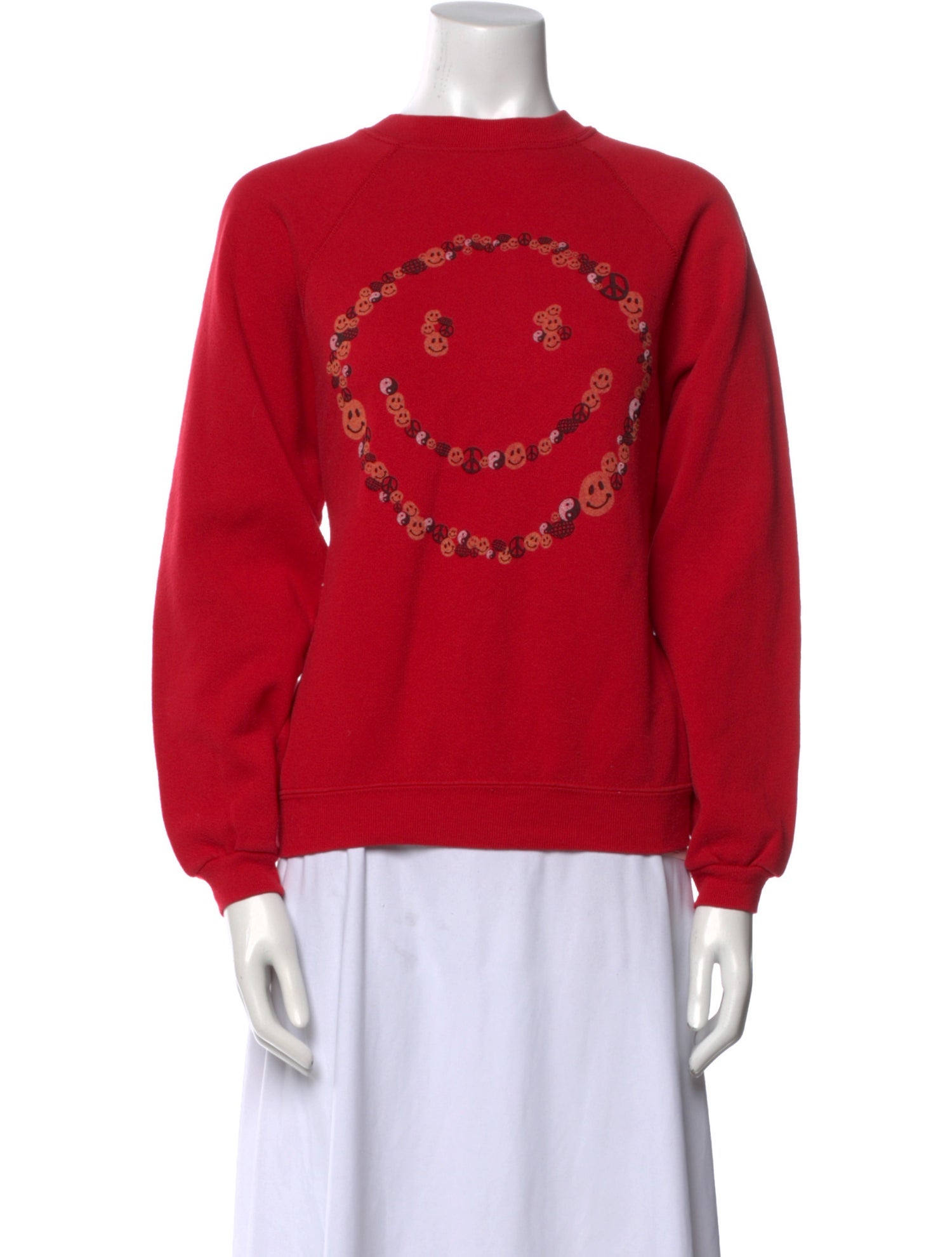 RE/DONE Graphic Print Crew Neck Sweatshirt