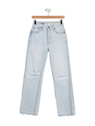 RE/DONE Mid-Rise Straight Leg Jeans