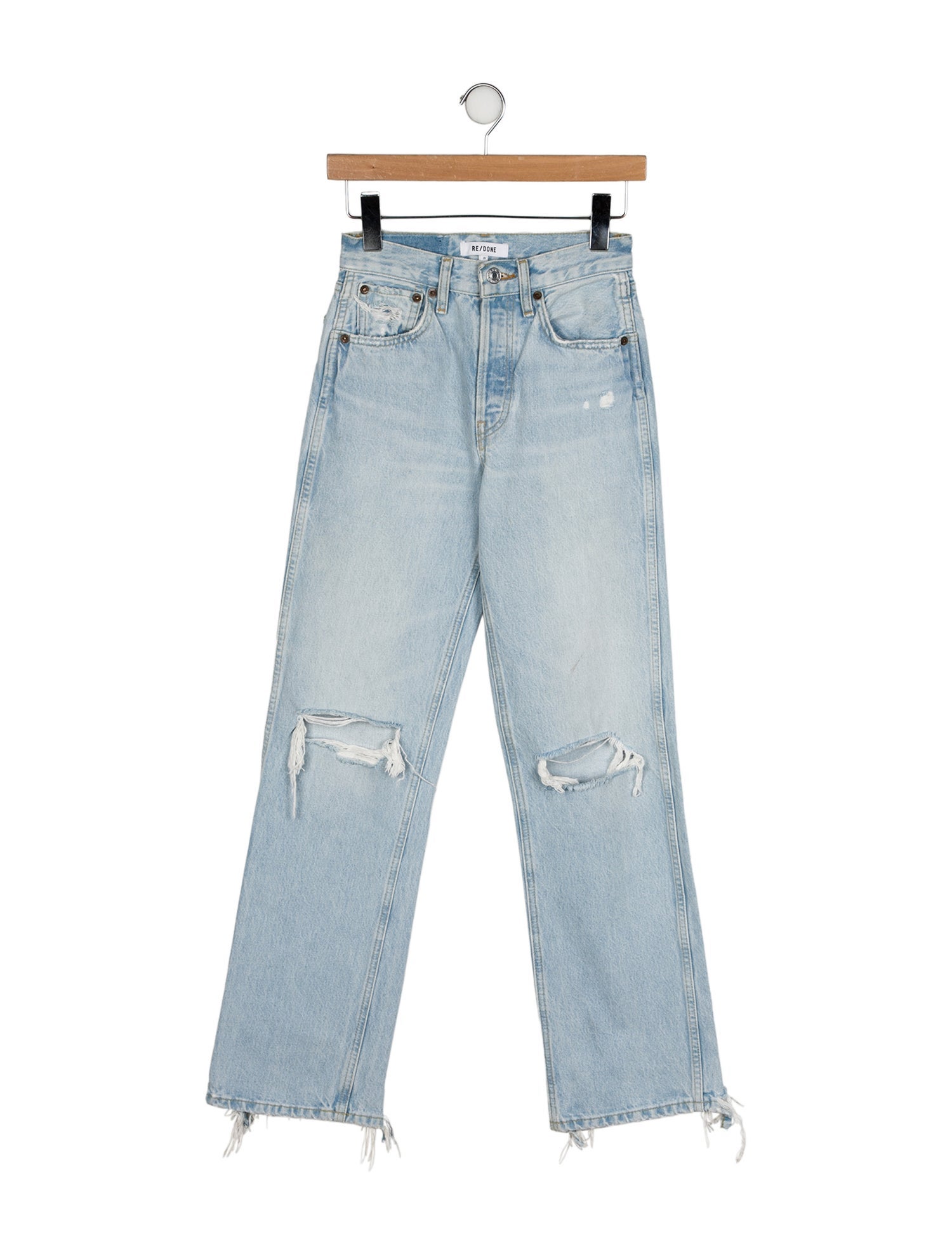 RE/DONE Mid-Rise Straight Leg Jeans