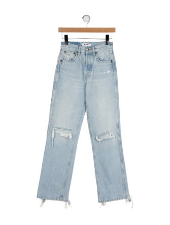 RE/DONE Mid-Rise Straight Leg Jeans