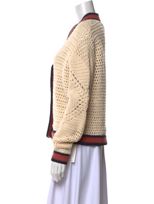 RE/DONE Colorblock Pattern V-Neck Sweater