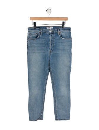 RE/DONE High-Rise Straight Leg Jeans