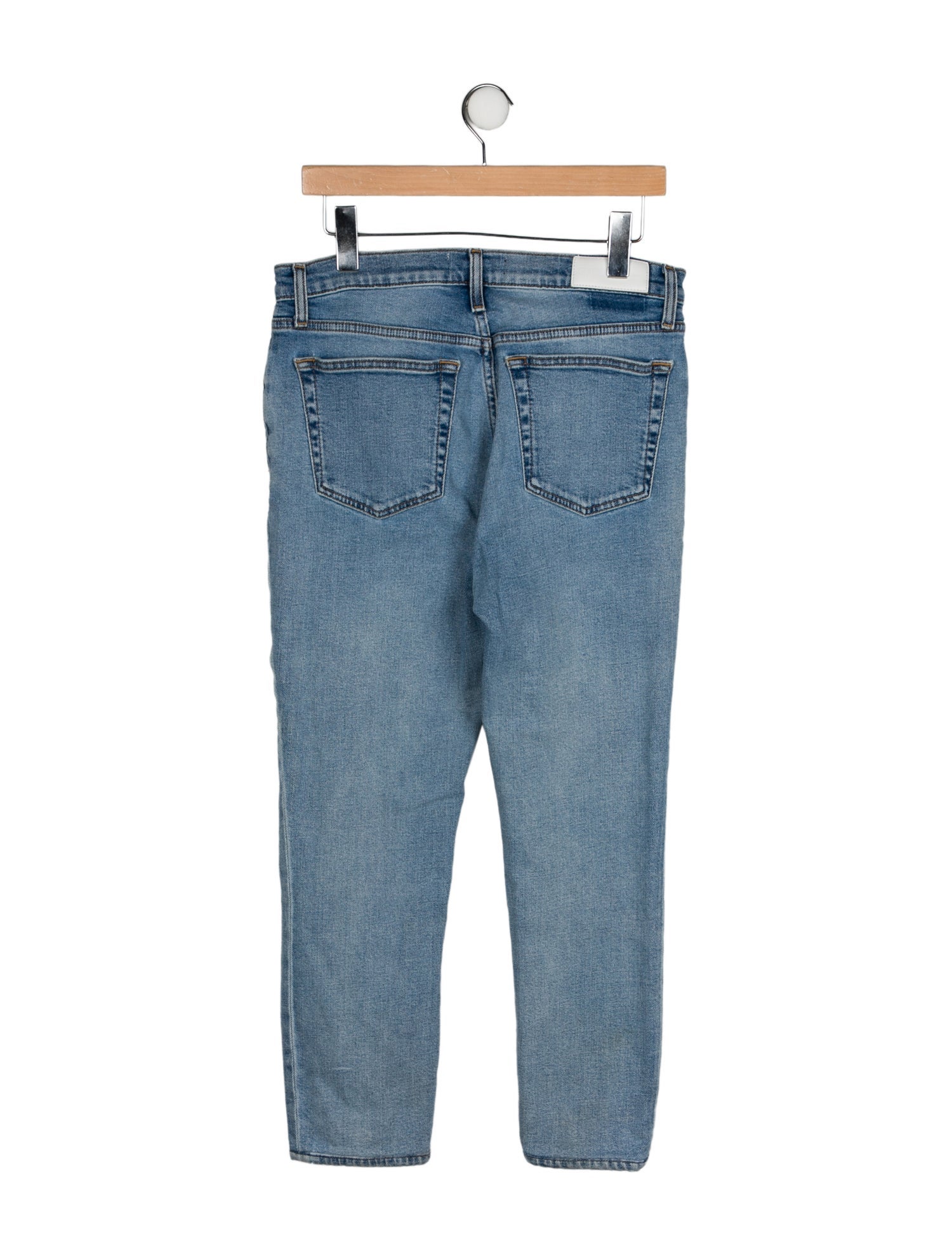 RE/DONE High-Rise Straight Leg Jeans