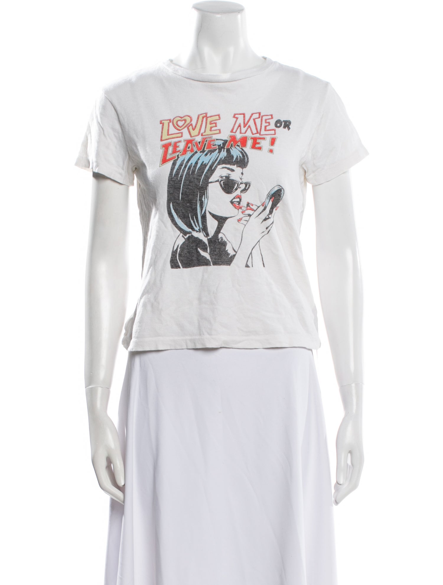 RE/DONE Graphic Print Crew Neck T-Shirt