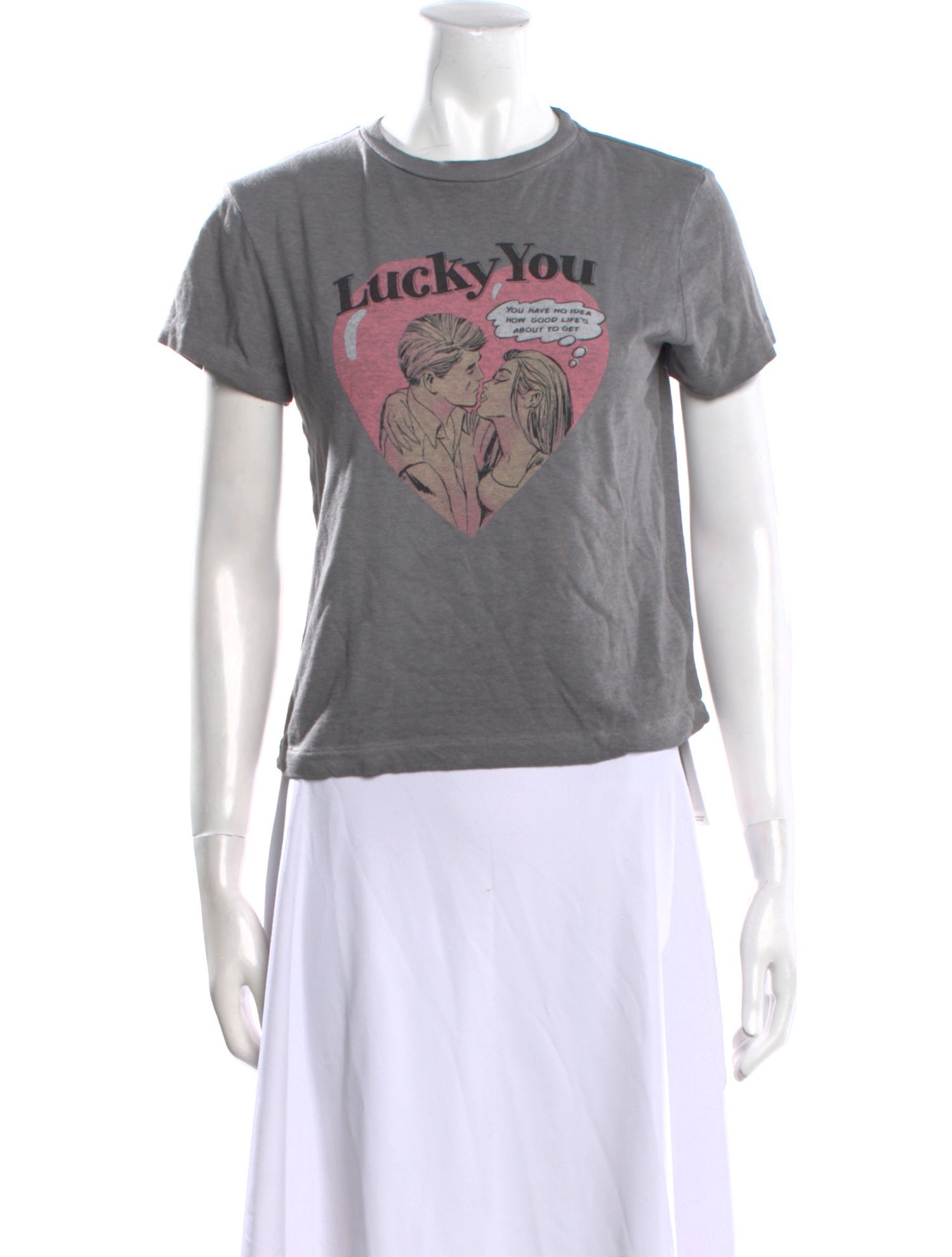 RE/DONE Graphic Print Crew Neck T-Shirt